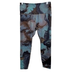 Beyond Yoga High Waisted‎ Leggings Marble Print Activewear Womens Size M
